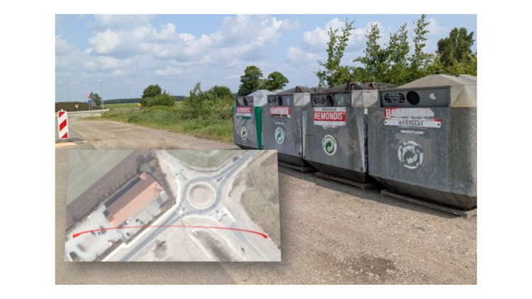 Rückversetzung der Glascontainer in Hillerse