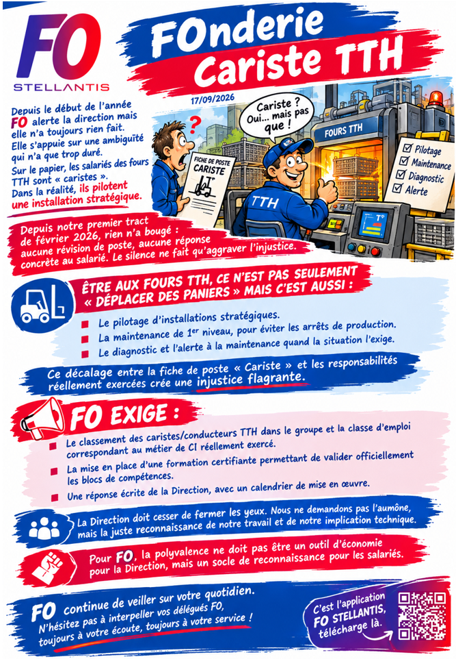 MU: FONDERIE - CARISTE TTH, MAIS PAS QUE....