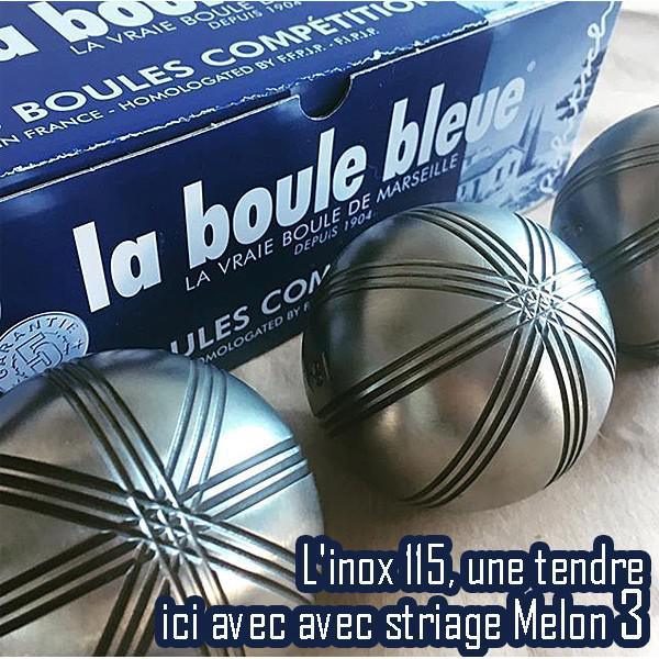 Set 3 Boules Pétanque Métallique Avec Housse De Transport