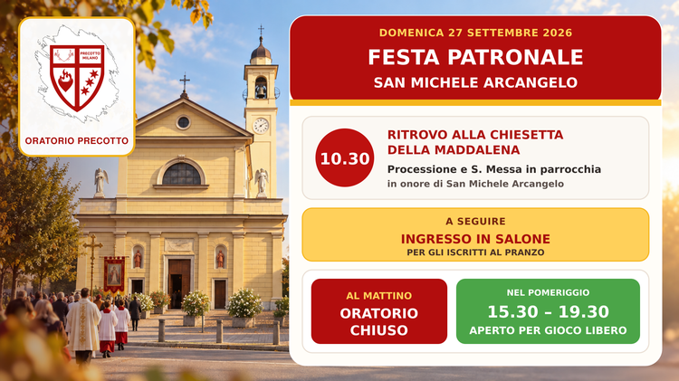 Domenica 27 settembre: orari