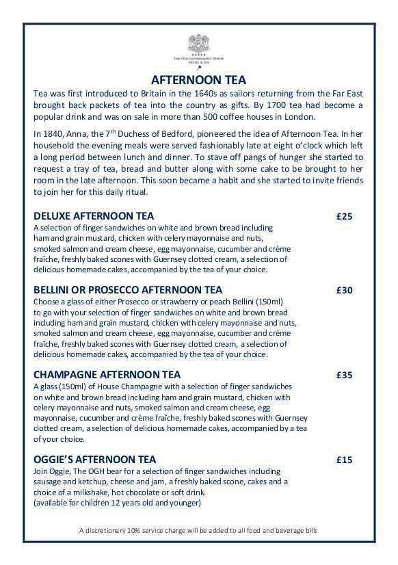 OGH Afteroon Tea