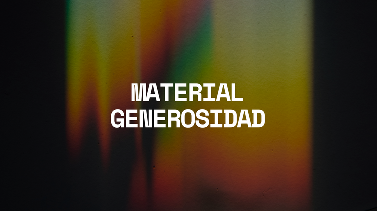 MATERIAL GENEROSIDAD