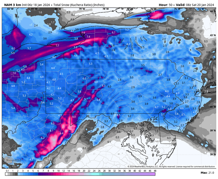Model Update for Friday’s Snow Event