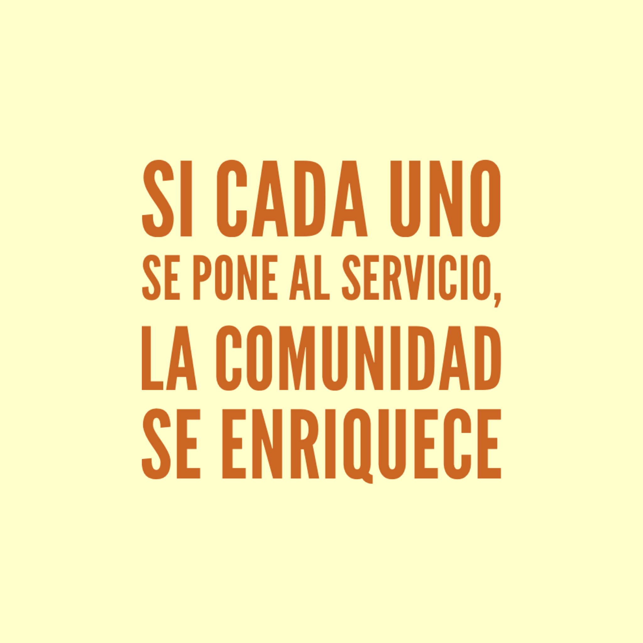 Hoy el reto del amor es tener un gesto de amor hacia alguien que lo necesite