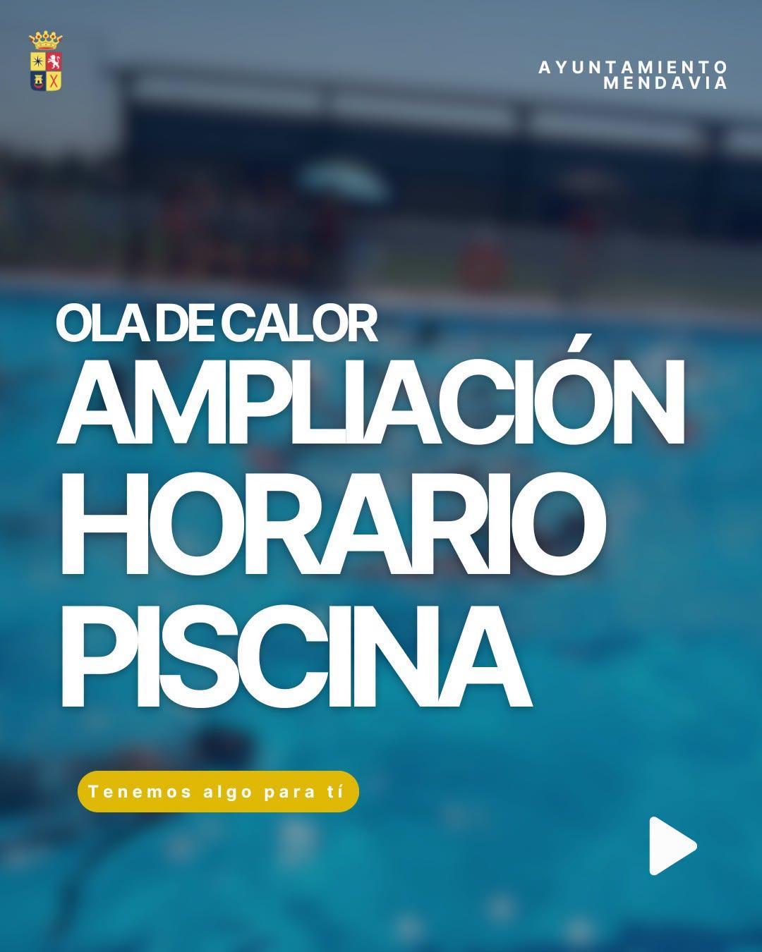 ⏰🏊🏻‍♂️ AMPLIACIÓN HORARIO BAÑO PISCINAS 🏊🏻‍♂️⏰