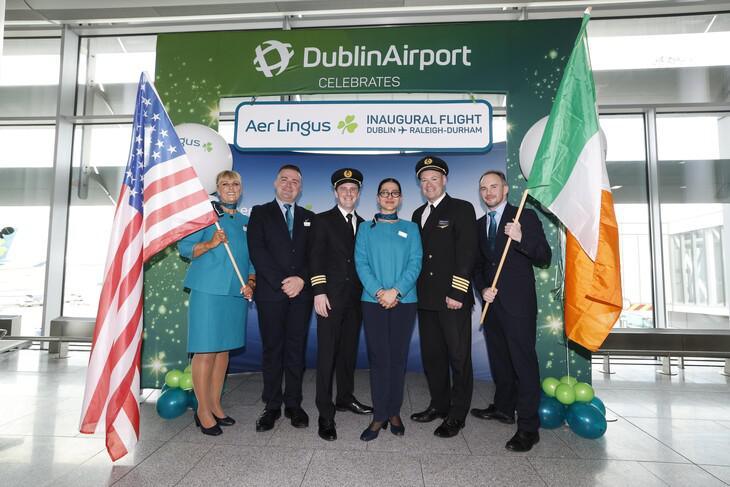 Aer Lingus launches first flight connecting Ireland and North Carolina