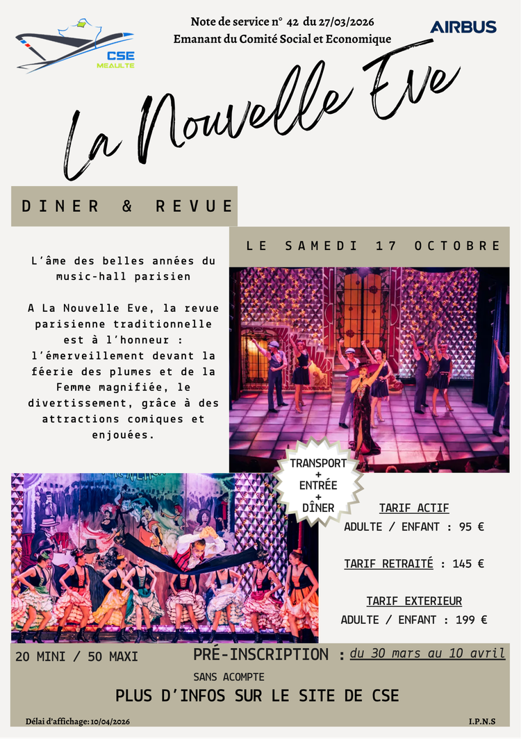 La nouvelle Eve - 17 octobre