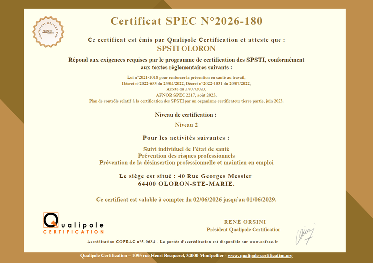 La Certification 