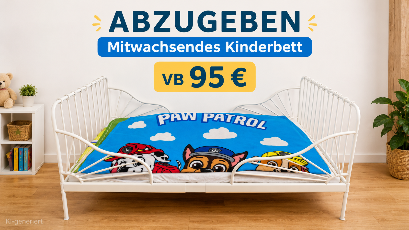 Mitwachsendes Kinderbett abzugeben