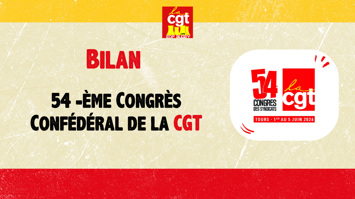 Bilan du 54ème Congrès Confédéral de la CGT