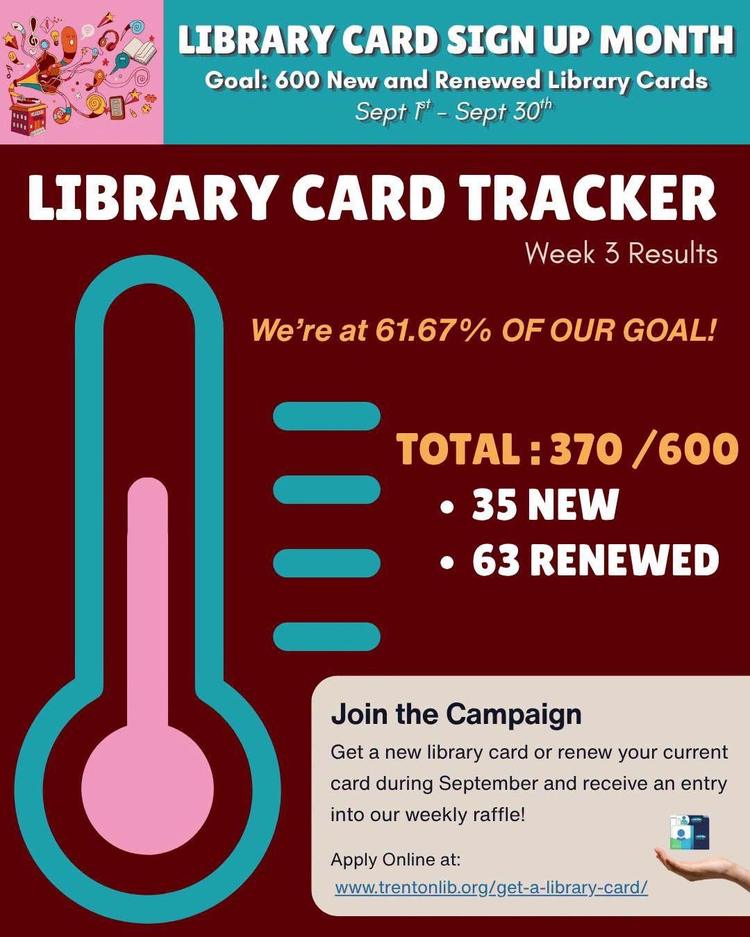 LIBRARY CARD SIGN UP MONTH