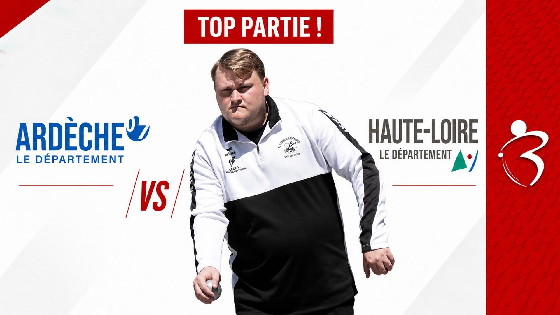  TOP Huitième Ardèche VS Haute-Loire : Championnat Régional AURA triplette mixte à pétanque