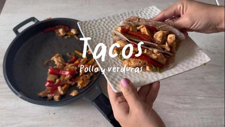Receta | Tacos pollo y verdura