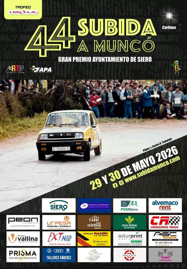 Subida a Muncó 2026: Clasificaciones