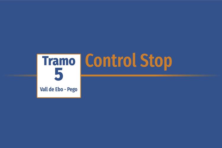 Tramo 5 › Vall de Ebo - Pego › Control Stop