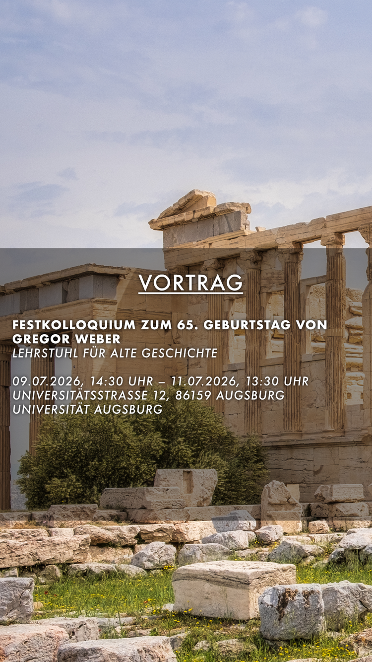 Festkolloquium zum 65. Geburtstag von Gregor Weber
