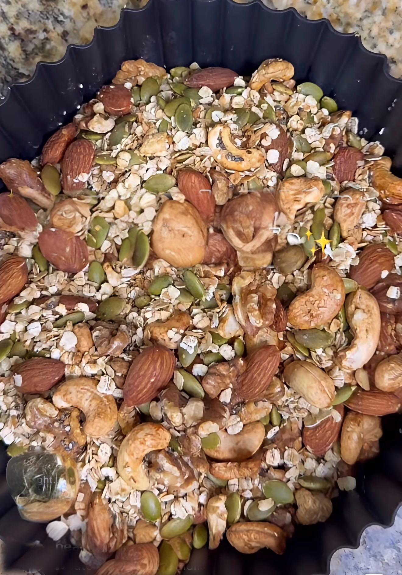 Homemade Crunchy Omega Nut & Seed  Granola 
