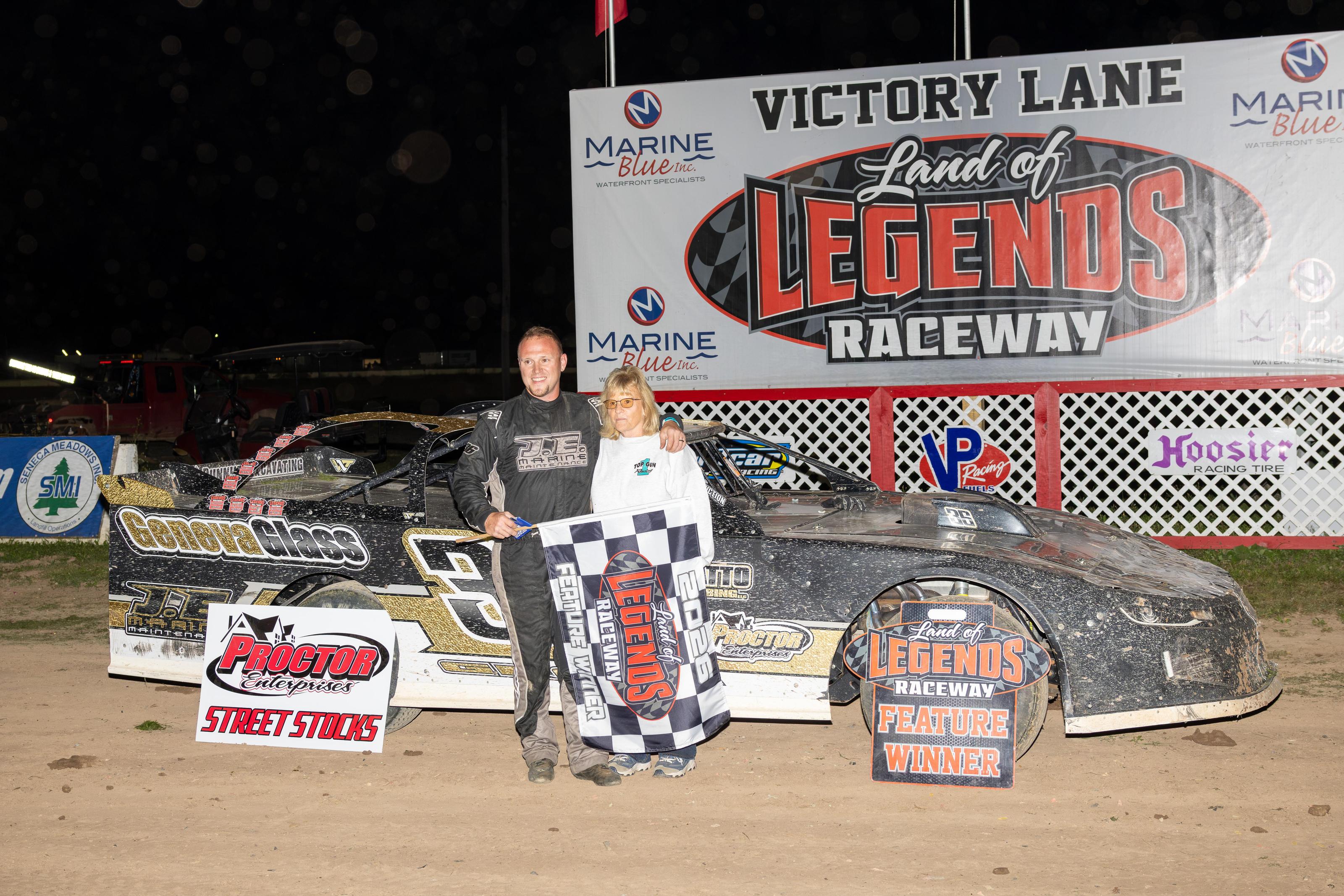 Stock Car Stars Grant & Kerrick Top Guns, LOLR Winged Win To Lotz