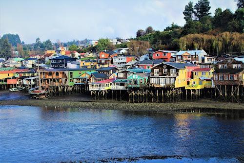 Palafitos Pedro Montt en Castro, Chiloé, Sur de Chile