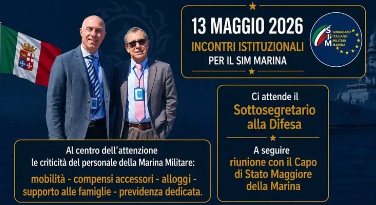 Marina Militare, vertice a Palazzo Marina: il SIM evidenzia le criticità del personale al Capo di Stato Maggiore