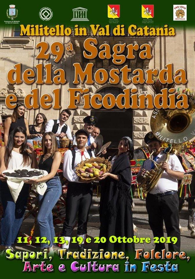Conferenza di presentazione della 29ª Sagra della Mostarda e del Ficodindia che avrà luogo nei giorni 11 - 12 - 13 / 19 - 20 Ottobre 2019