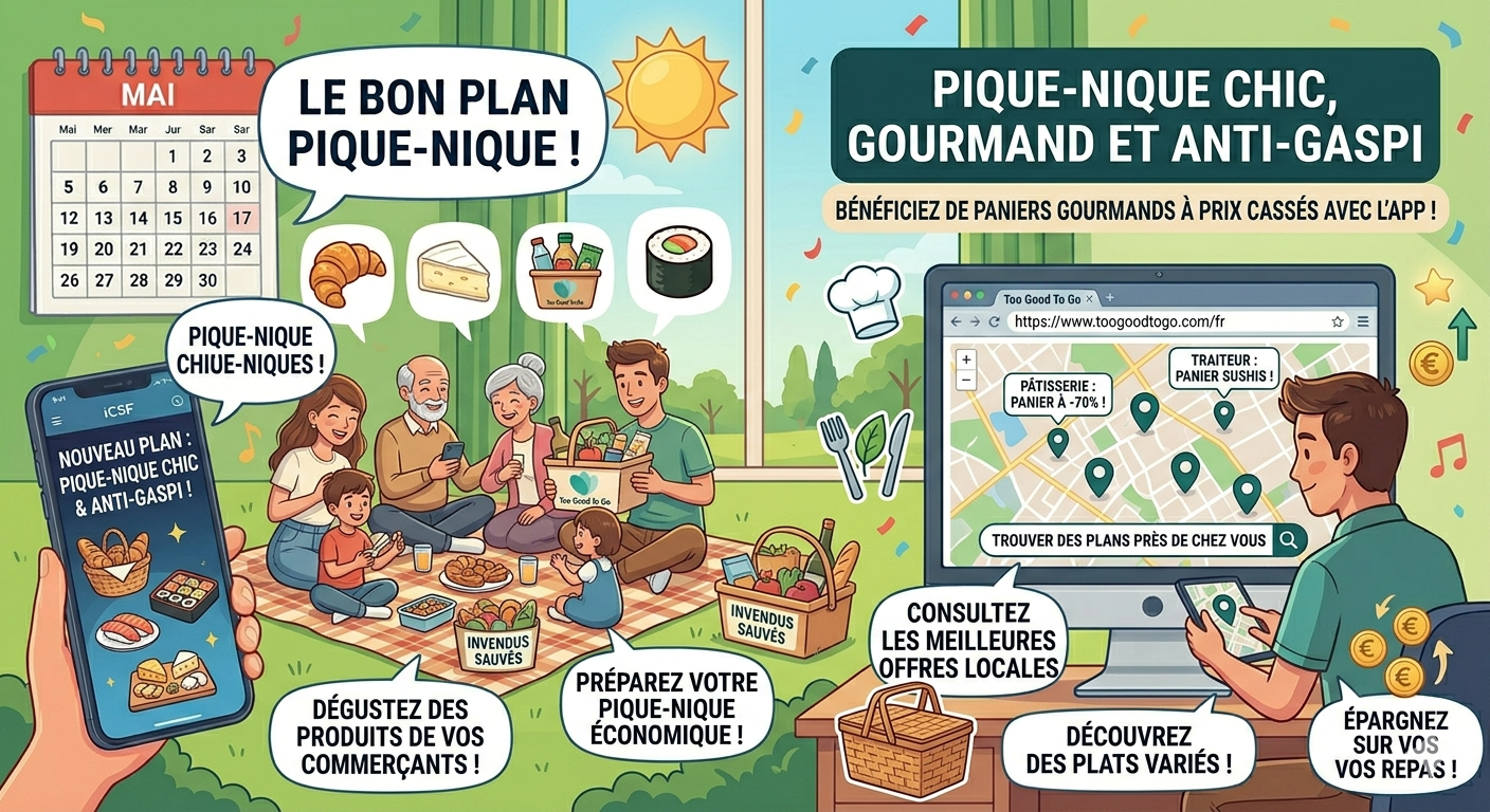 Pique-nique chic, gourmand et anti-gaspi