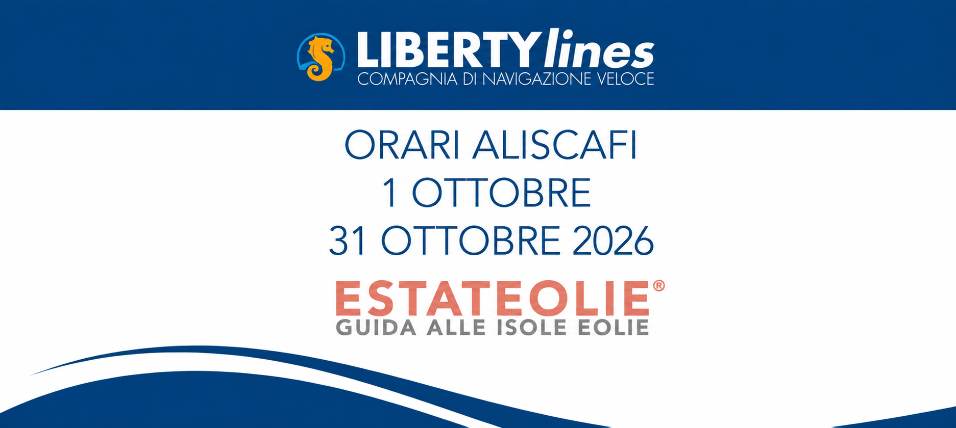 ORARI  ALISCAFI DA E PER LE EOLIE