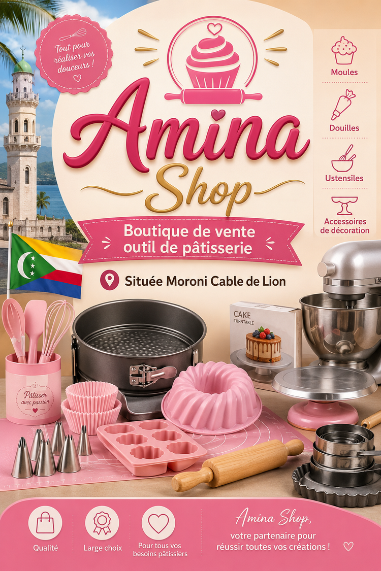 Amina Shop - Boutique de matériel de pâtisserie