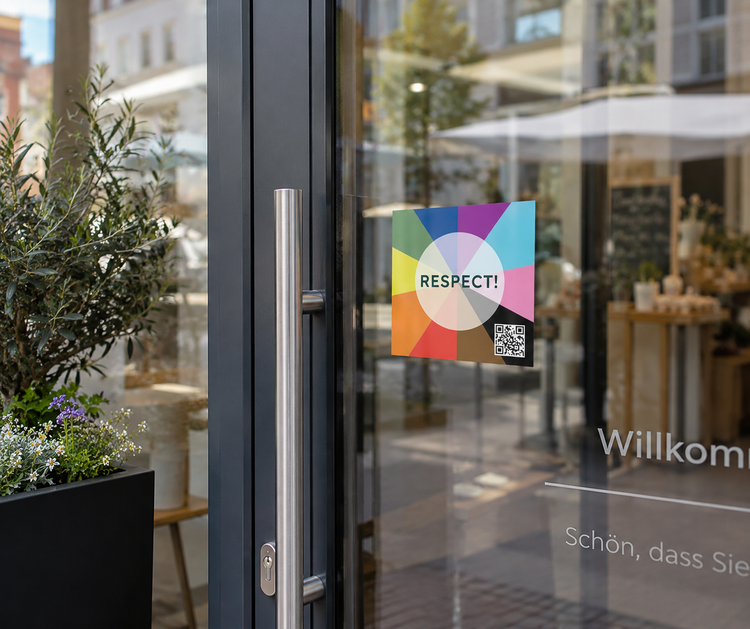 RESPECT! in Oelde: Was hinter dem Aufkleber steckt
