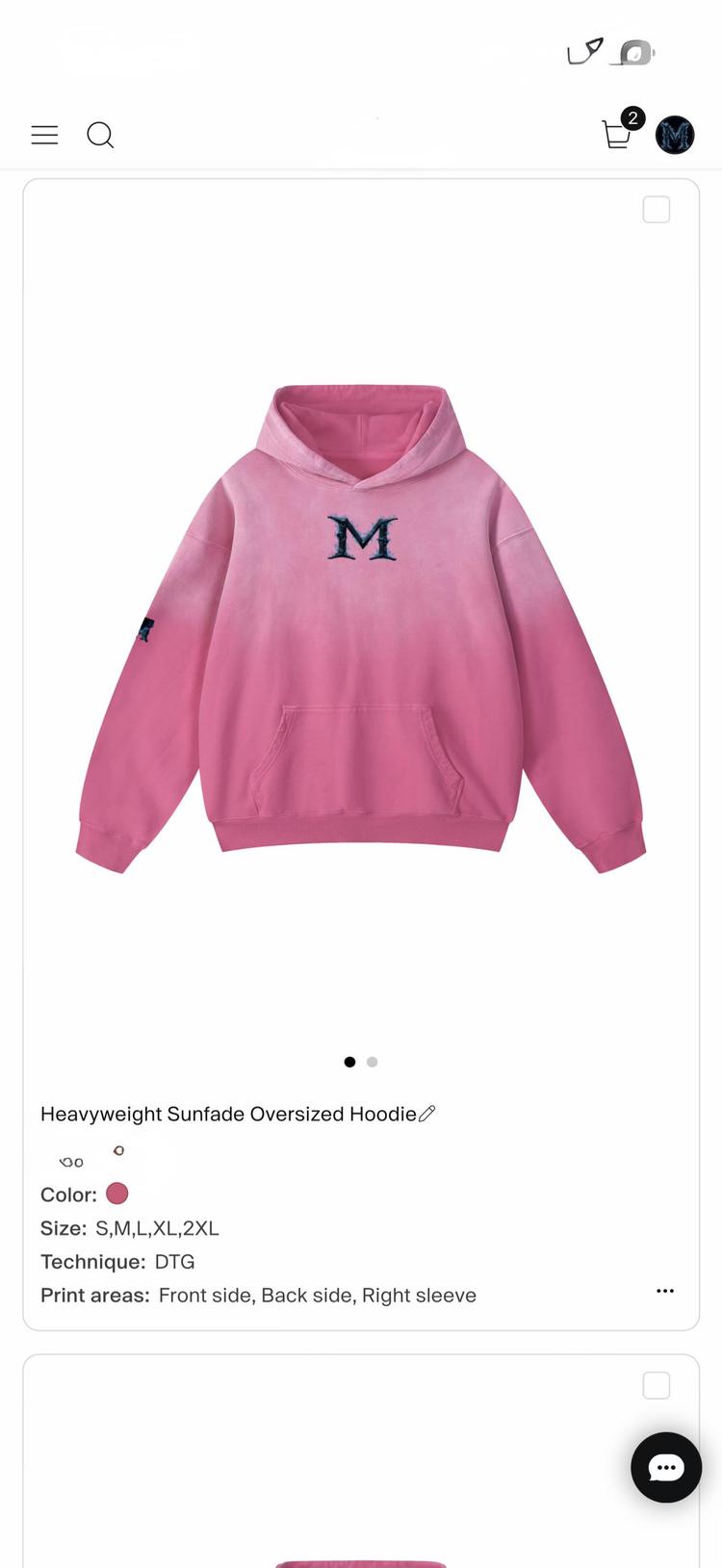 Pink M Sunfade Oversized Hoodie Drop – Heavyweight Limited Edition 🔥