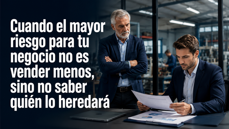 Cuando el mayor riesgo para tu negocio no es vender menos, sino no saber quién lo heredará