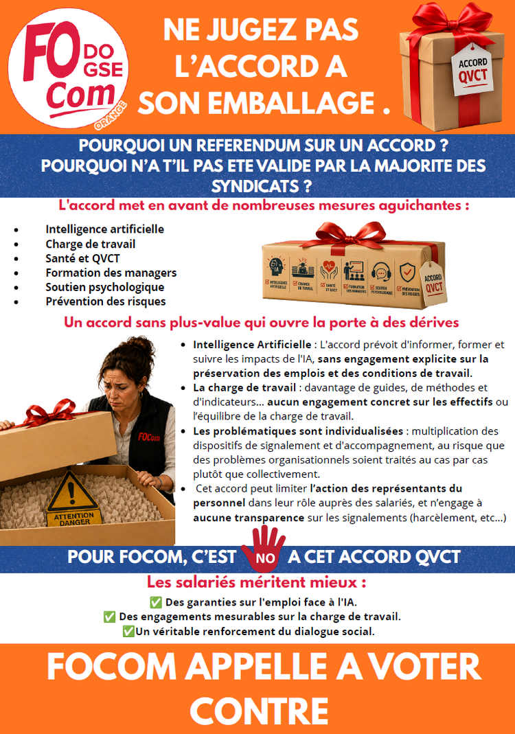 Ne jugez pas l'accord QVCT à son emballage !