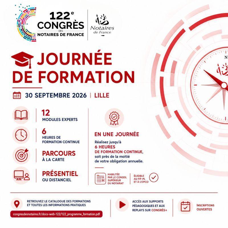 CONGRES LILLE | Journée de formation - 30 septembre à Lille - Ne ratez pas cette opportunité !