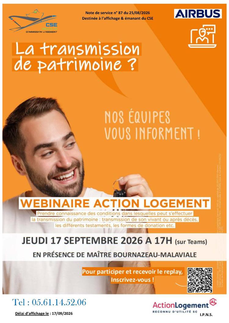 Wébinaire transmission de patrimoine