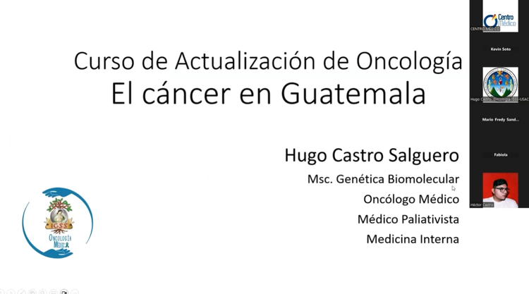 Curso de Actualización de Oncología - El Cáncer en Guatemala