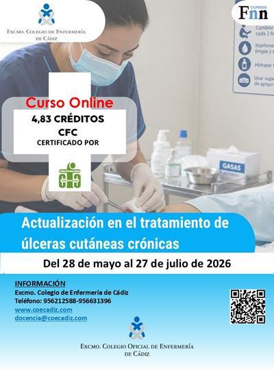 Curso Atención Enfermera en el tratamiento de úlceras crónicas