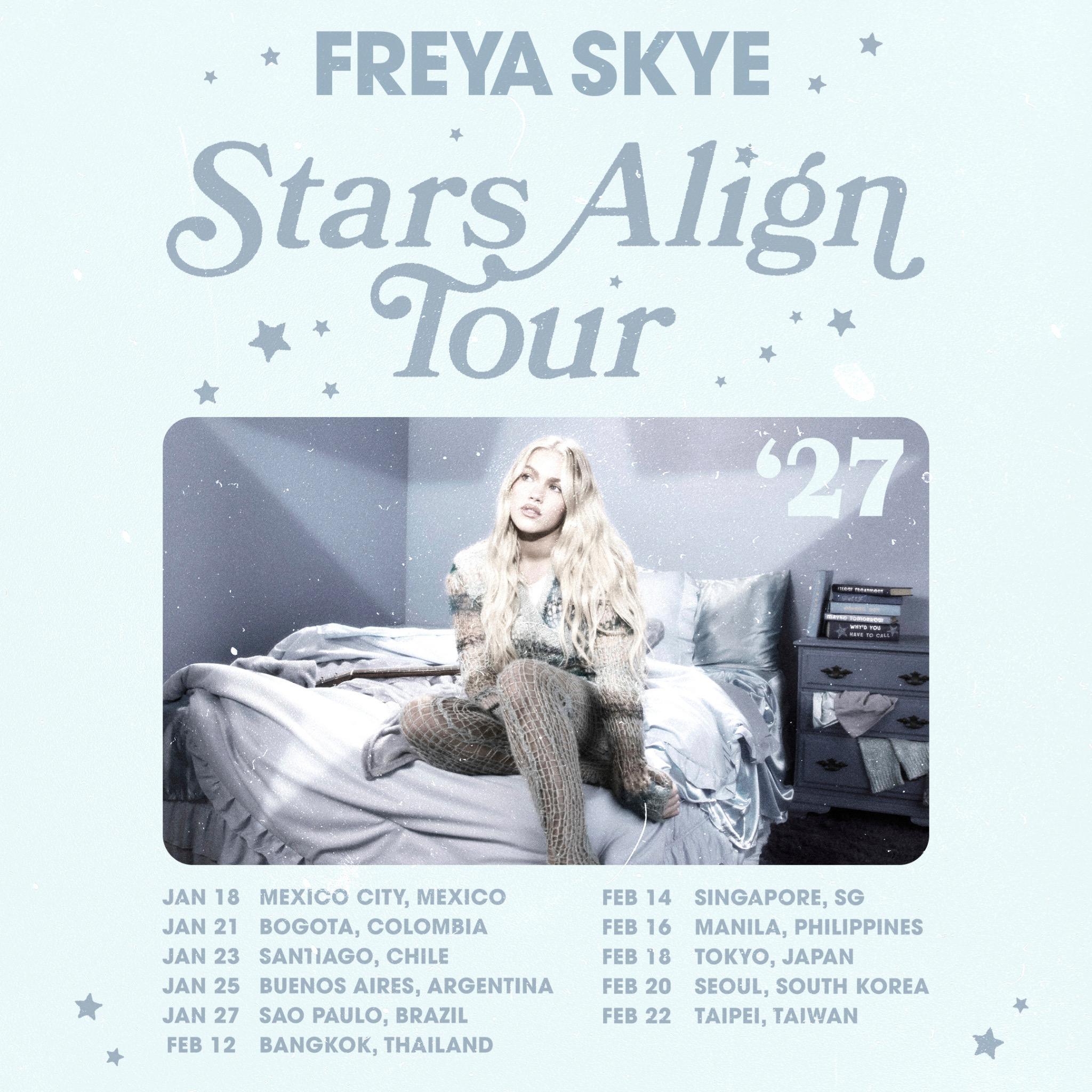 Freya Skye chega ao Brasil pela primeira vez com a "Stars Align Tour"