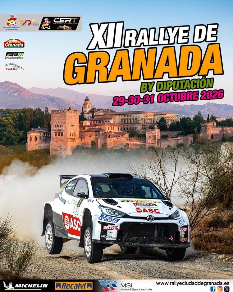 Rallye Ciudad de Granada by Diputación 2026: itinerario horario