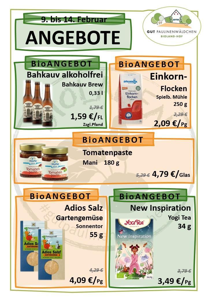 Angebote der Woche 09.02. - 14.02. 