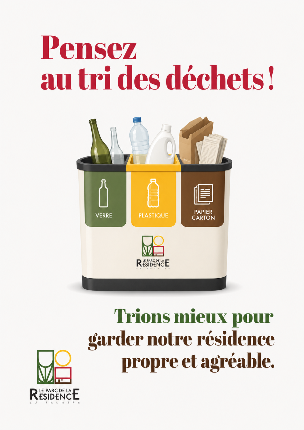 Pensez au tri des déchets ! 