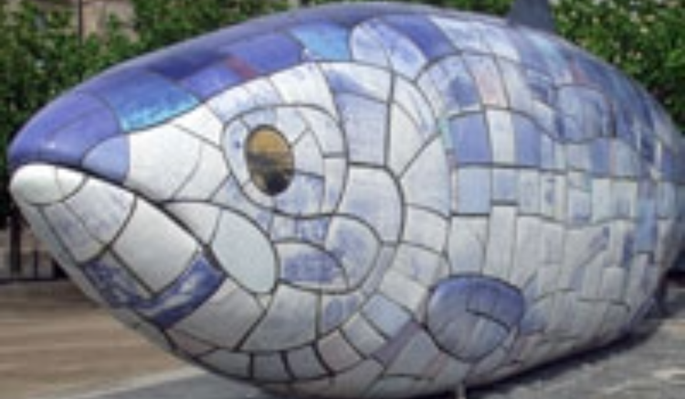 Arrest after Belfast's Big Fish sculpture is damaged 