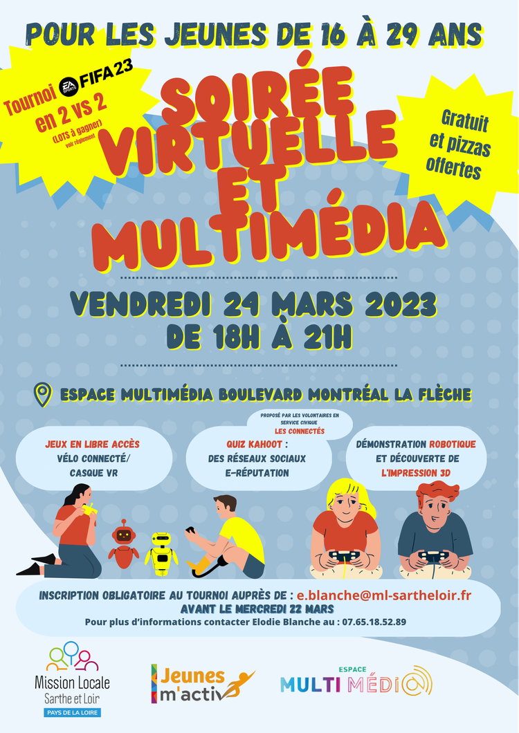 Soirée virtuelle et multimédia - Vendredi 24 mars 