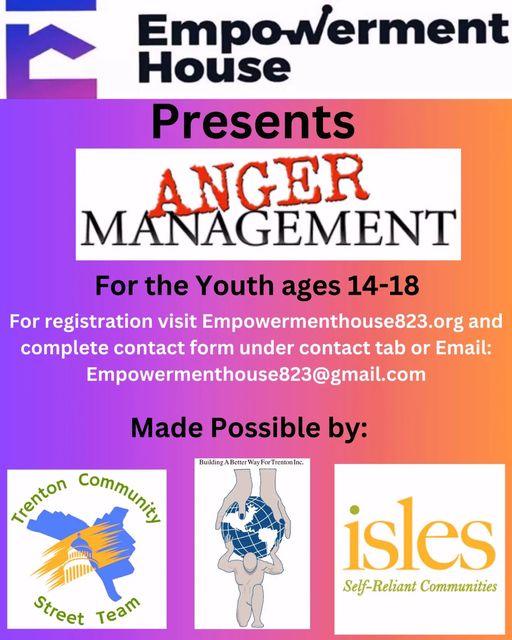 Youth Anger Management and Gun Violence, for ages 14-18.