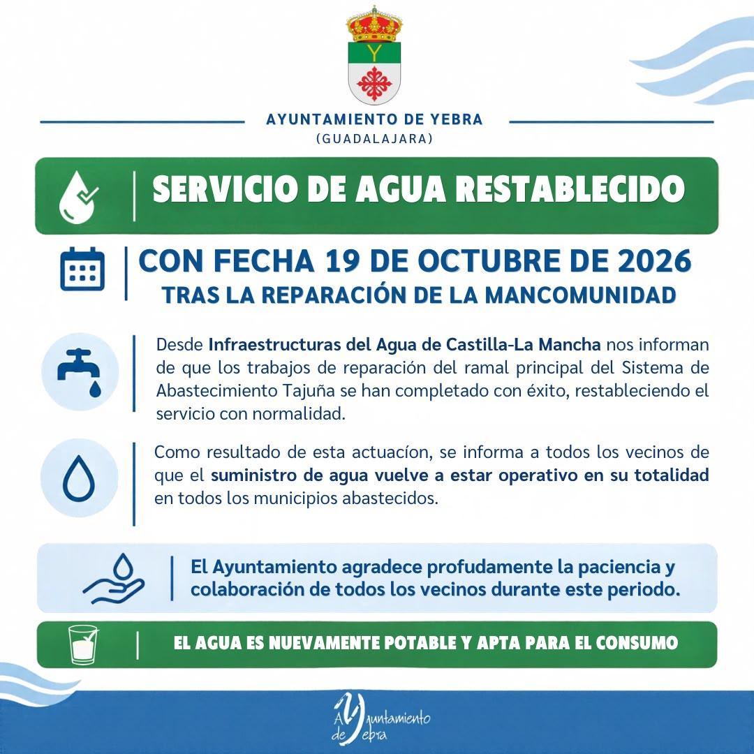 SERVICIO DE AGUA RESTABLECIDO
