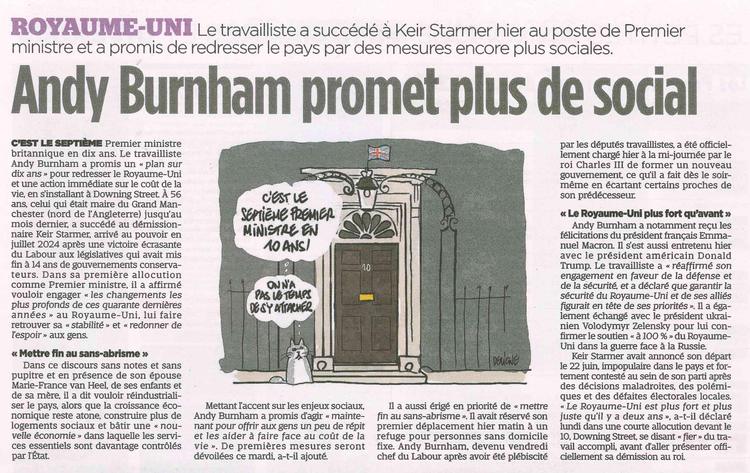 Andy BURNHAM promet plus de social