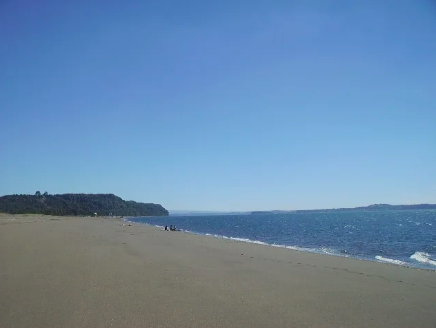 Playa de Lelbun  en Queilen, Chiloé, Sur de Chile