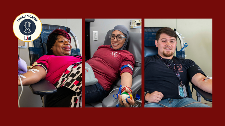 Ingalls Cares | Shipbuilders help blood drives thrive