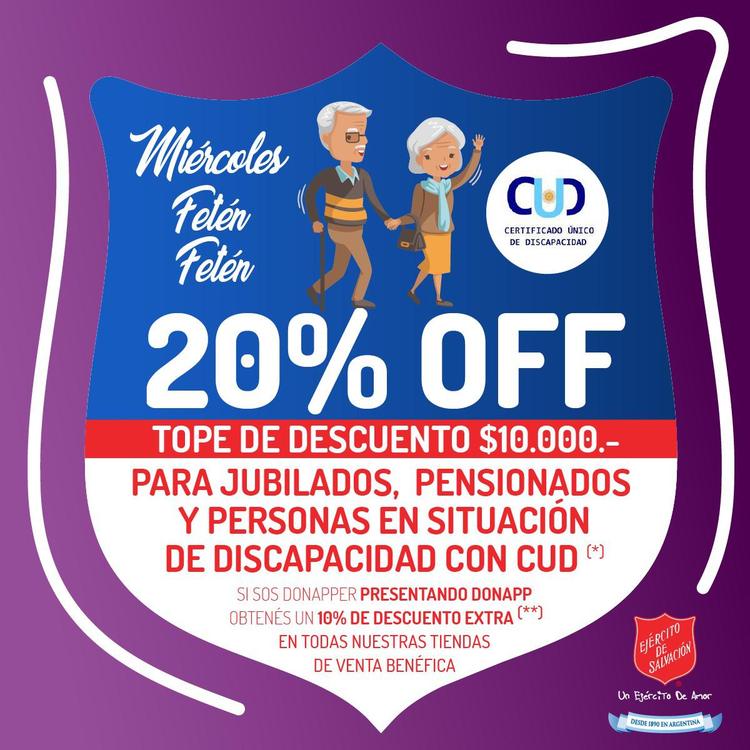Promo JUBILADOS y PERSONAS con DISCAPACIDAD