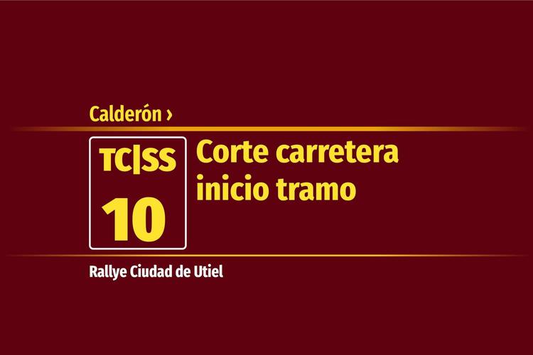 Tramo 10 &nbsp;›&nbsp; Calderón | Corte carretera inicio tramo