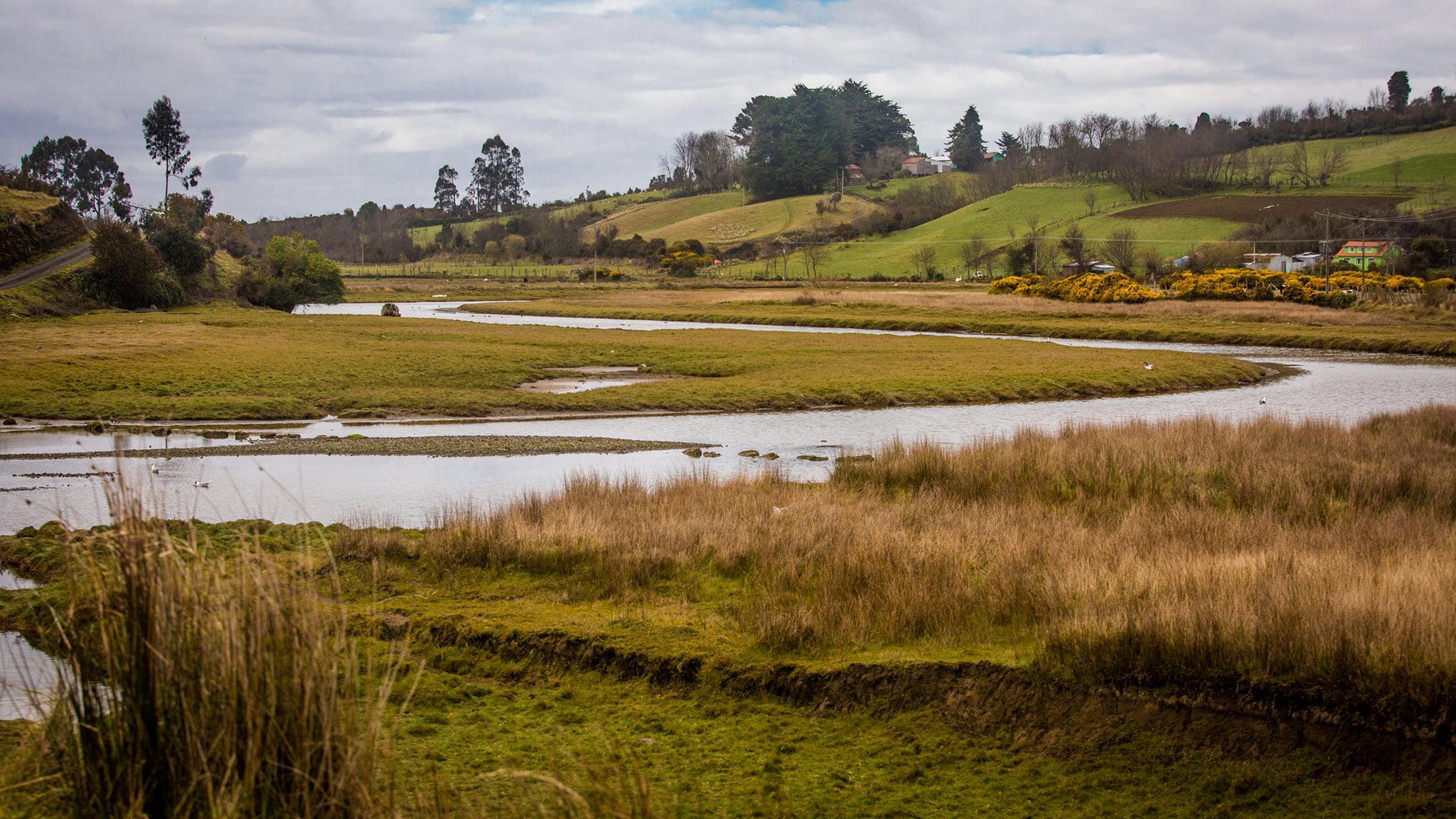 Humedal de Quinchao en Quinchao, Chiloé, Sur de Chile